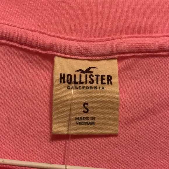 Women’s S Light Pink Hollister Tee Shirt (NWT) - Picture 3 of 5